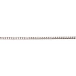 45 cm - 3,3 mm - maille gourmette frappée bombée - chaîne argent