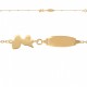 BRACELET 16CM ID BB OVALE CH BOULES ET GUADELOUPE