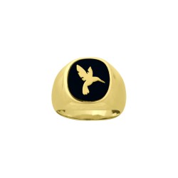 BAGUE P.OR CHEVALIERE COLIBRI