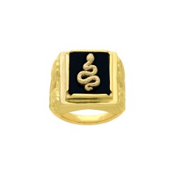 BAGUE P.OR CHEVALIERE SERPENT