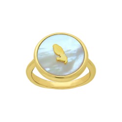 BAGUE P.OR MARTINIQUE FD NACRE