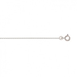 50 cm - 1,4 mm - maille gourmette cheval limée - chaîne argent