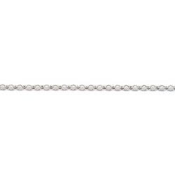 Larg. 3,8 mm - lg. 45 cm - Chaîne argent - jaseron - poids : 10,6 gr