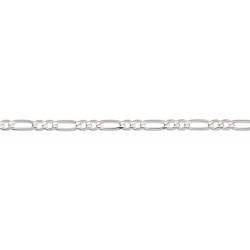 55 cm - 4,8 mm - maille ultra plate alternée - chaîne argent