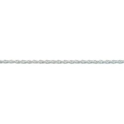 60 cm - 3,0 mm - maille forçat double - chaîne argent