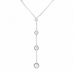 COLLIER FANTAISIE, FINITION ARGENTEE