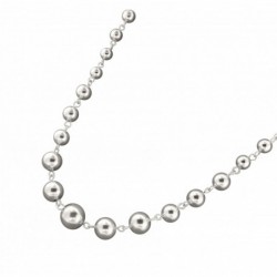 COLLIER FANTAISIE, FINITION ARGENTEE