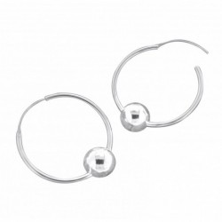 BOUCLE D OREILLE FANTAISIE, FINITION ARGENTEE