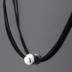 COLLIER FANTAISIE, FINITION ARGENTEE