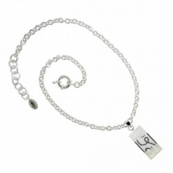 COLLIER FANTAISIE, FINITION ARGENTEE