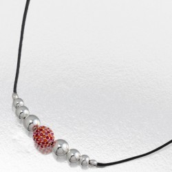 COLLIER FANTAISIE, FINITION ARGENTEE