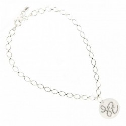 COLLIER FANTAISIE, FINITION ARGENTEE