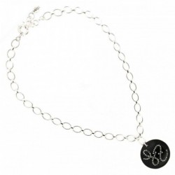 COLLIER FANTAISIE, FINITION ARGENTEE