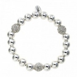BRACELET FANTAISIE, FINITION ARGENTEE