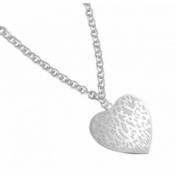 COLLIER FANTAISIE, FINITION ARGENTEE