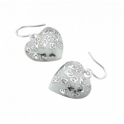 BOUCLE D OREILLE FANTAISIE, FINITION ARGENTEE