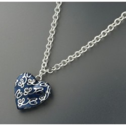 COLLIER FANTAISIE, FINITION ARGENTEE