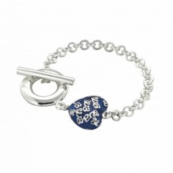 BRACELET FANTAISIE, FINITION ARGENTEE