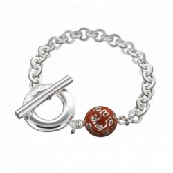BRACELET FANTAISIE, FINITION ARGENTEE