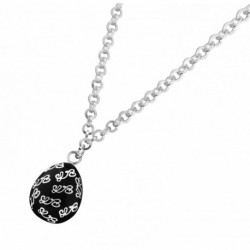 COLLIER FANTAISIE, FINITION ARGENTEE