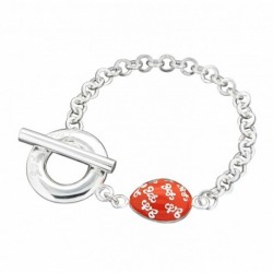 BRACELET FANTAISIE, FINITION ARGENTEE