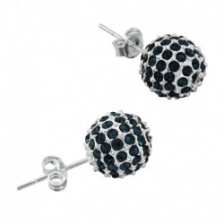 BOUCLE D OREILLE FANTAISIE, FINITION ARGENTEE