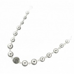 COLLIER FANTAISIE, FINITION ARGENTEE
