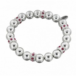 BRACELET FANTAISIE, FINITION ARGENTEE