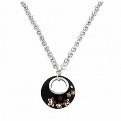 COLLIER FANTAISIE, FINITION ARGENTEE