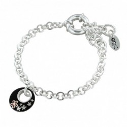 BRACELET FANTAISIE, FINITION ARGENTEE