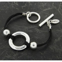 BRACELET FANTAISIE, FINITION ARGENTEE