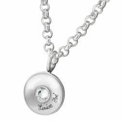 COLLIER FANTAISIE, FINITION ARGENTEE