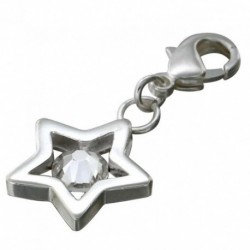 PENDENTIF FANTAISIE, FINITION ARGENTEE