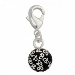 PENDENTIF FANTAISIE, FINITION ARGENTEE
