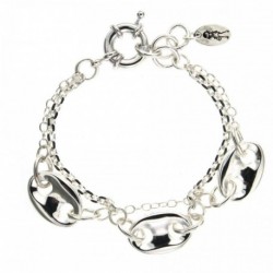BRACELET FANTAISIE, FINITION ARGENTEE