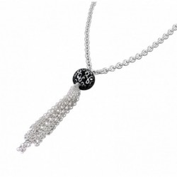 COLLIER FANTAISIE, FINITION ARGENTEE