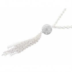 COLLIER FANTAISIE, FINITION ARGENTEE