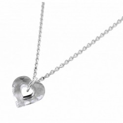 COLLIER FANTAISIE, FINITION ARGENTEE