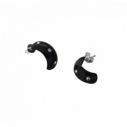 BOUCLE D OREILLE FANTAISIE, FINITION ARGENTEE
