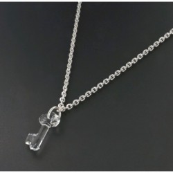 COLLIER FANTAISIE, FINITION ARGENTEE