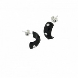 BOUCLE D OREILLE FANTAISIE, FINITION ARGENTEE