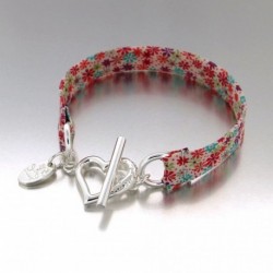 BRACELET FANTAISIE, FINITION ARGENTEE
