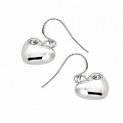 BOUCLE D OREILLE FANTAISIE, FINITION ARGENTEE