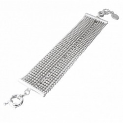 BRACELET FANTAISIE, FINITION ARGENTEE