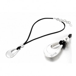 COLLIER FANTAISIE, FINITION ARGENTEE