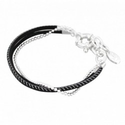 BRACELET FANTAISIE, FINITION ARGENTEE