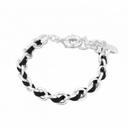 BRACELET FANTAISIE, FINITION ARGENTEE