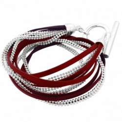 BRACELET FANTAISIE, FINITION ARGENTEE
