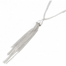 COLLIER FANTAISIE, FINITION ARGENTEE