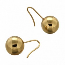 BOUCLE D OREILLE FANTAISIE, FINITION DORE